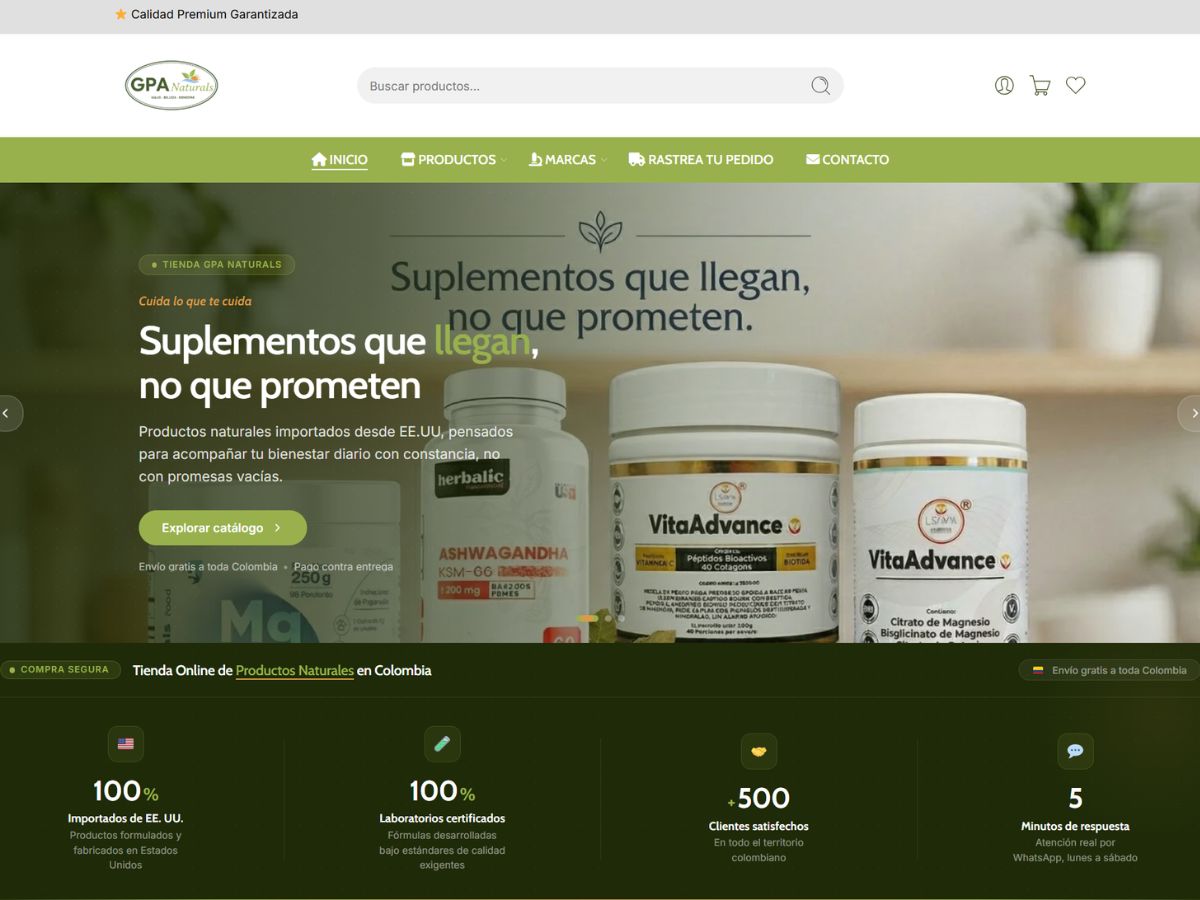 Captura de pantalla de gpanaturals